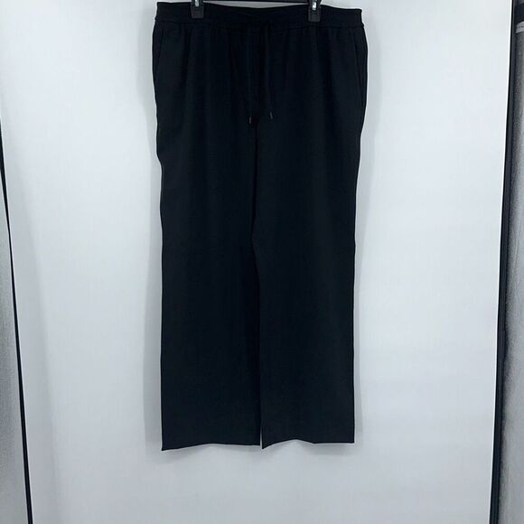Lululemon Luxtreme Mid-Rise Straight Leg Trouser in Black‎ Sz XL - Picture 1 of 8